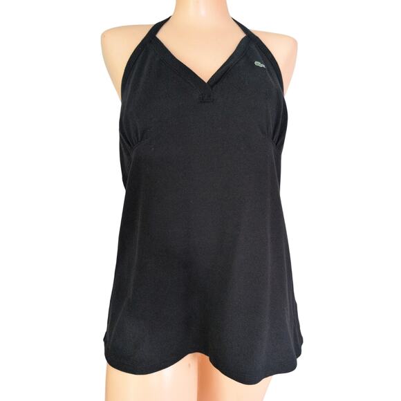 VTG Lacoste Halter Top Large Y2K Tennis Prep Golf Sporty Country Club Old Money - Picture 1 of 6